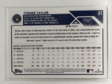 #61 Tyrone Taylor Milwaukee Brewers 2023 Topps Series One Baseball Card