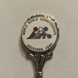 World Bowls Championship Aberdeen 1984 Collectable Souvenir Spoon CX