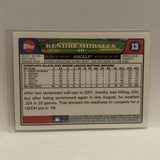 #13 Kendry Morales Los Angeles Angels 2008 Topps Baseball Card HN
