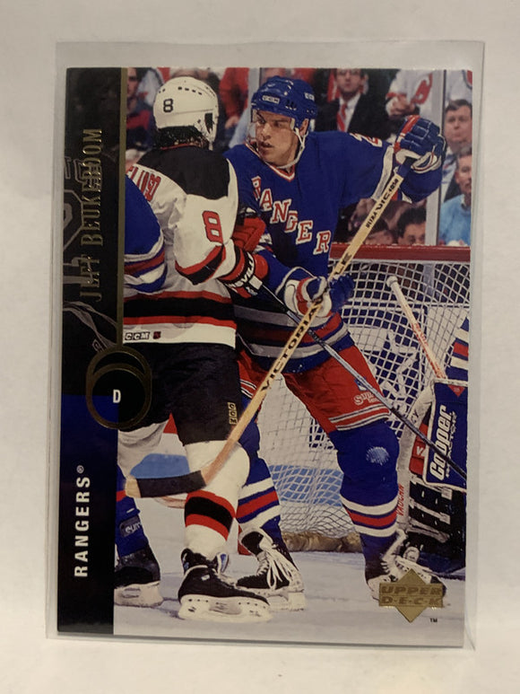 #339 Jeff Beakeboom New York Rangers 1995-96 Upper Deck Hockey Card  NHL