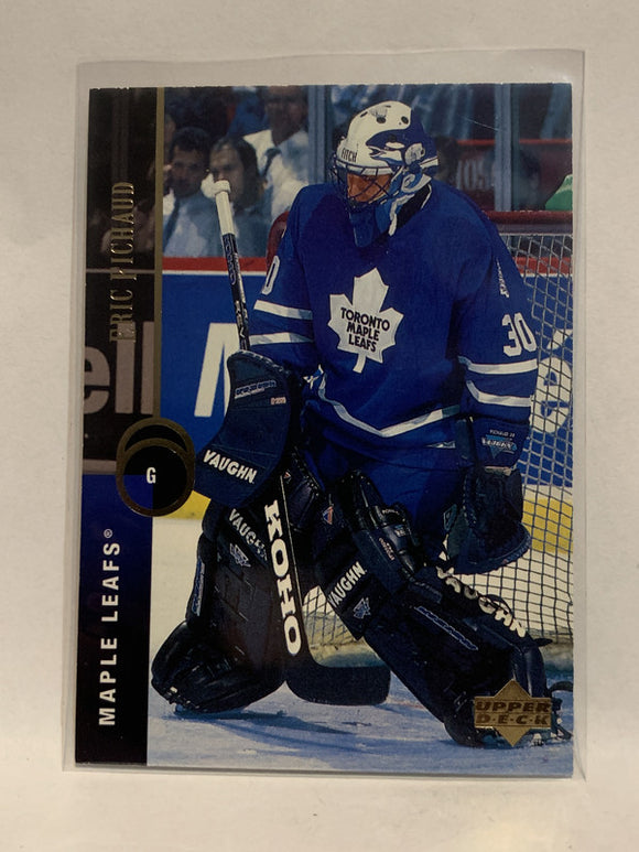 #338 Eric Fichaud Toronto Maple Leafs 1995-96 Upper Deck Hockey Card  NHL