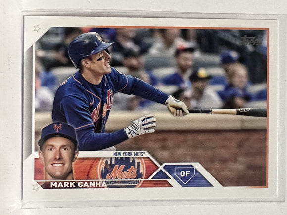 #329 Mark Canha New York Mets 2023 Topps Series One Baseball Card