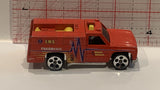 Red EMS Paramedic Truck Hot Wheels Toy Diecast Car