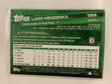 #262 Liam Hendriks Oakland Athletics 2017 Topps Series One Baseball Card