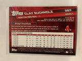 #267 Clay Buchholz Boston Red Sox 2017 Topps Series One Baseball Card