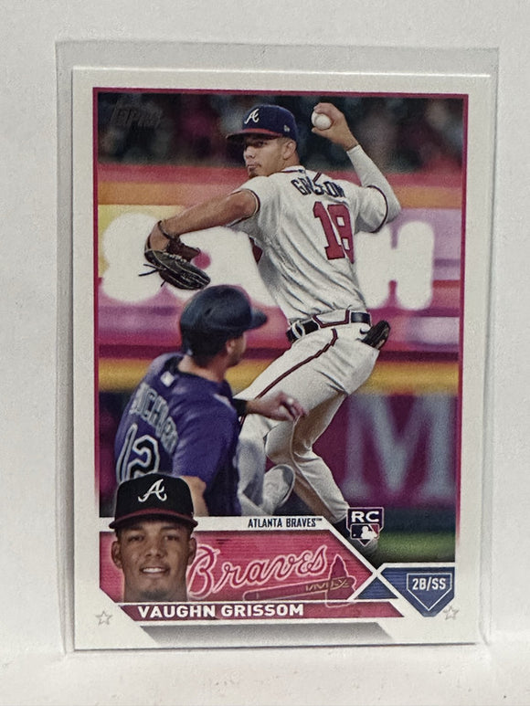 #275 Vaughn Grissom Rookie Atlanta Braves 2023 Topps Series One Baseball Card