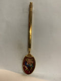 Painted Flowers Souvenir Spoon