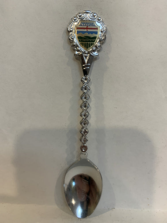 Elkwater Alberta Crest Emblem Souvenir Spoon