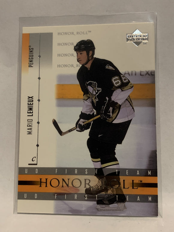 #8 Mario Lemieux Honor Roll Pittsburgh Penguins 2001-02 Upper Deck Hockey Card  NHL