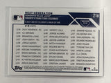 #216 Next Generation Toronto Blue Jays 2023 Topps Series One Baseball Card