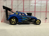 Blue Fiat 500 C 1999 Hot Wheels Diecast Car