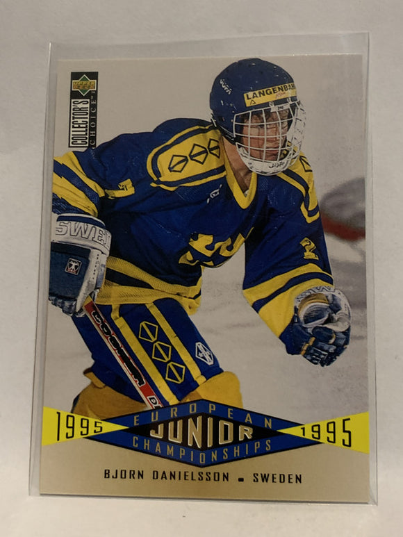 #342 Bjorn Danielsson Sweden European Junior Championship 1995-96 Upper Deck Collector's Choice Hockey Card