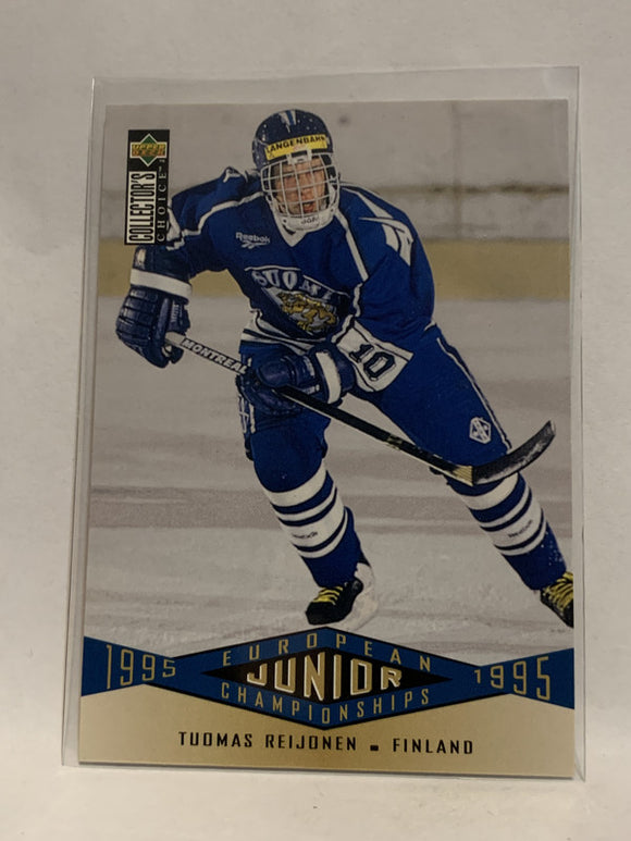 #336 Tuomas Reijonen Finland European Junior Chamionship 1995-96 Upper Deck Collector's Choice Hockey Card