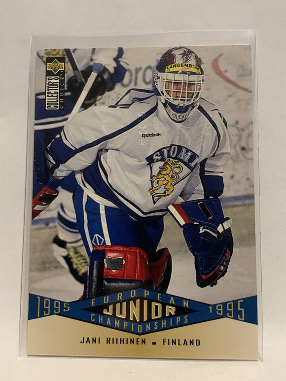 #330 Jani Riihinen Finland European Junior Chamionship 1995-96 Upper Deck Collector's Choice Hockey Card
