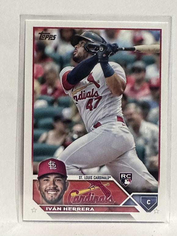 #58 Ivan Herrera Rookie St Louis Cardinals 2023 Topps Series One Baseball Card