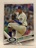 #243 Felix Hernandez Seattle Mariners 2017 Topps Series One Baseball Card
