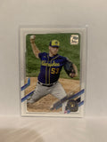 #135 Brandon Woodruff Milwaukee Brewers 2021 Topps Series One Baseball Card