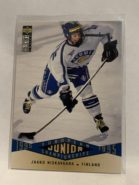 #332 Jaako Niskavaara Finland European Junior Chamionship 1995-96 Upper Deck Collector's Choice Hockey Card