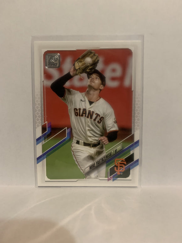 #227 Mike Yastrzemski San Francisco Giants 2021 Topps Series One Baseball Card