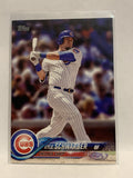 #225 Kyle Schwarber Chicago Cubs 2018 Topps Series One  Baseball Card MLB
