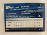 #5 Corey Seager All Star Rookie Los Angeles Dodgers 2017 Topps Series One Baseball Card