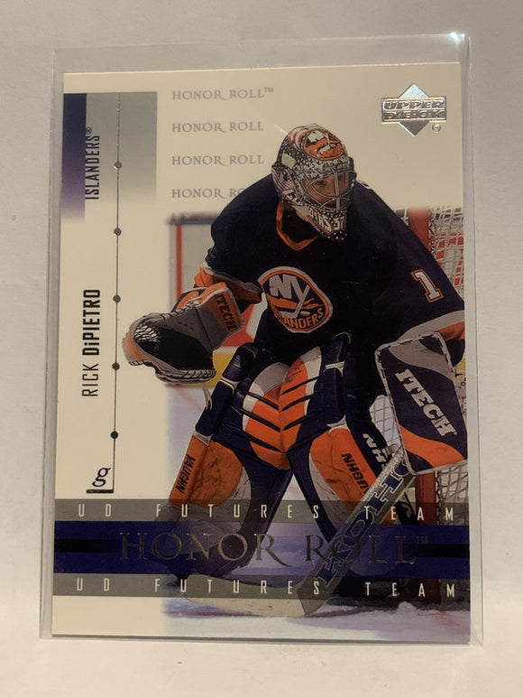#60 Rick Dipietro Honor Roll New York Islanders 2001-02 Upper Deck Hockey Card  NHL