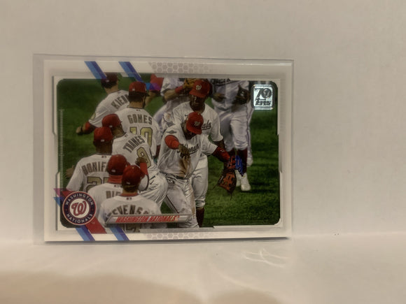 #58 Nationals Park Washington Nationals 2021 Topps Series One Baseball Card