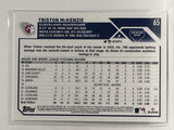 #65 Triston McKenzie Cleveland Guardians 2023 Topps Series One Baseball Card