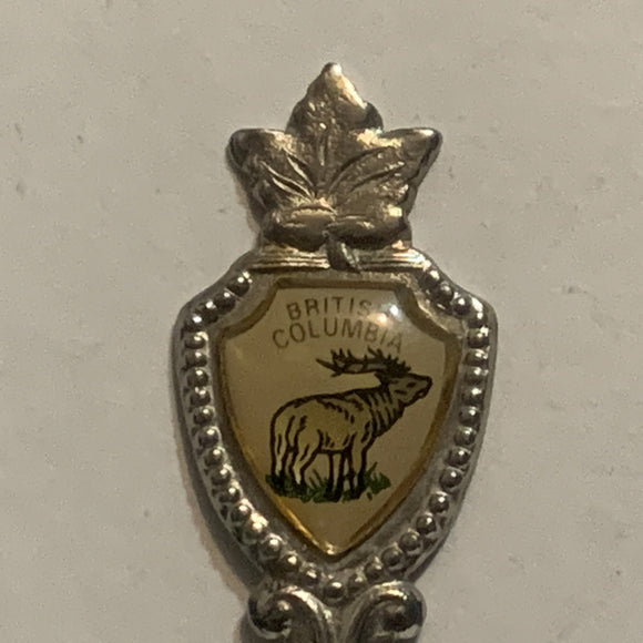 Fort St John Elk British Columbia  Collectable Souvenir Spoon CY