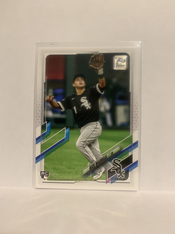 #197 Nick Madrigal Rookie Chicago White Sox 2021 Topps Series One Baseball Card