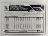 #177 Kendall Graveman Chicago White Sox 2023 Topps Series One Baseball Card