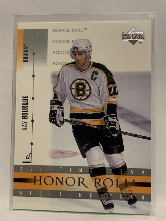 #5 Ray Bourque Honor Roll Boston Bruins 2001-02 Upper Deck Hockey Card  NHL