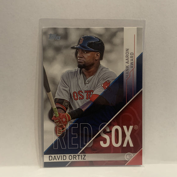 HA-1 David Ortiz Hank Aaron Award Boston Red Sox 2017 Topps Series 1 Baseball Card HO