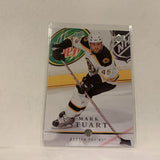 #185 Mark Stuart Boston Bruins  Series 1 2008-09 Upper Deck Hockey  Card A1L