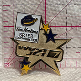 Tim Hortons Brier Edmonton 2005 West Jet Curling  Lapel Pin
