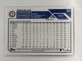 #319 Brad Miller Texas Rangers 2023 Topps Series One Baseball Card