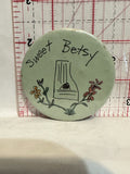 Sweet Betsy Flowers Button Pinback