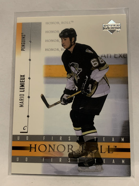 #8 Mario Lemieux Honor Roll Pittsburgh Penguins 2001-02 Upper Deck Hockey Card  NHL