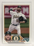 #6 Paul Blackburn Oakland Athletics 2023 Topps Series One Baseball Card