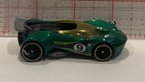 Green #9 Lotus Concept Hot Wheels Toy Diecast Car