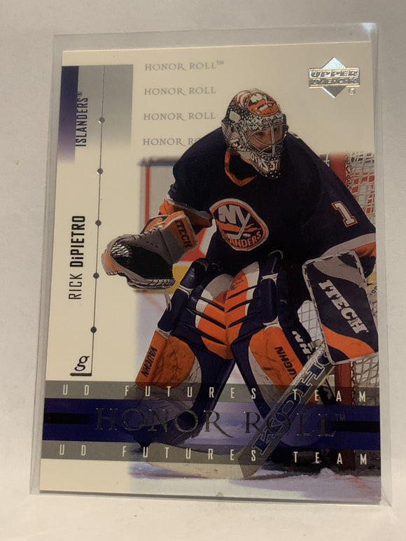 #60 Rick Dipictro Honor Roll New York Islanders 2001-02 Upper Deck Hockey Card  NHL