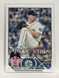 #195 George Kirby Future Stars Seattle Mariners 2023 Topps Series One Baseball Card