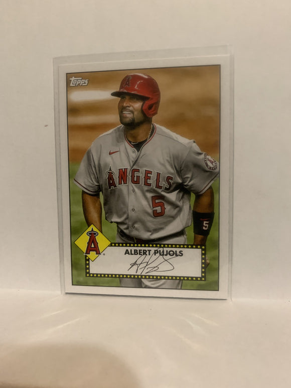 T52-34 Albert Pujols Los Angeles Angels 2021 Topps Series One Baseball Card
