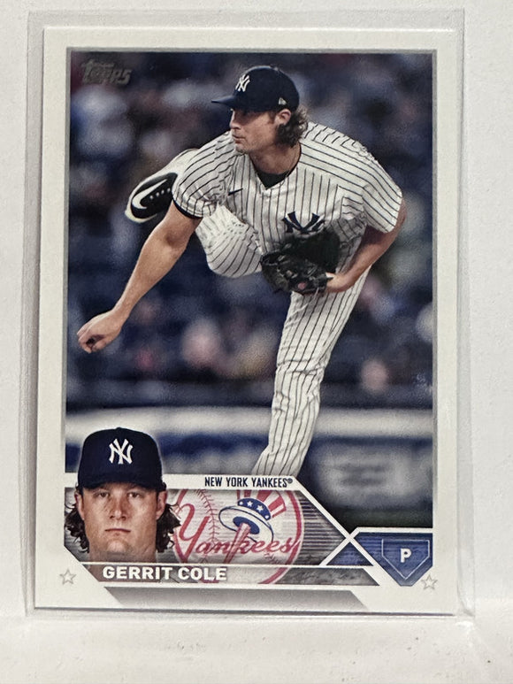 #45 Gerrit Cole New York Yankees 2023 Topps Series One Baseball Card