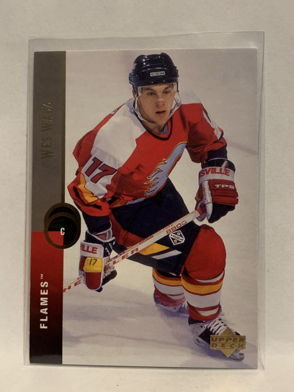 #350 Wes Walz Calgary Flames 1994-95 Upper Deck Hockey Card  NHL