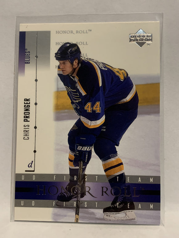 #40 Chris Pronger Honor Roll St Louis Blues 2001-02 Upper Deck Hockey Card  NHL