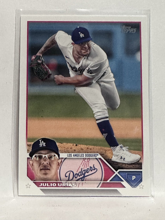 #280 Julio Urias Los Angeles Dodgers 2023 Topps Series One Baseball Card