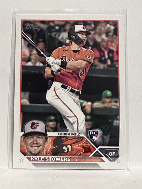 #156 Kyle Stowers Rookie Baltimore Orioles 2023 Topps Series One Baseball Card