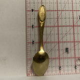 Pink Flowers Collectable Souvenir Spoon CZ