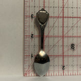 North Dakota Bison Buffalo Collectable Souvenir Spoon CZ